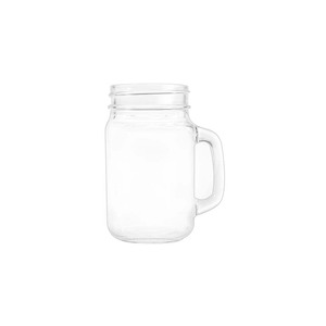<strong>Wholesale</strong> 12oz / 16oz / 32oz Logo Printed Plain Glass <strong>Mason</strong> <strong>Jar</strong> Drinking Cups / Mug With Handle and Straw Lid Twist Off Lid - Product Image 4