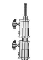 Bras télescopique robuste en acier inoxydable pour support d'éclairage 110-250 cm, support transversal pour trépied C, flash de studio, stroboscope vidéo