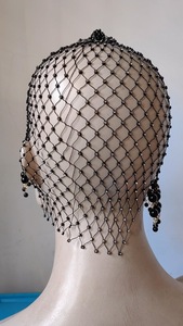 Serre-tête de <span class=keywords><strong>mariage</strong></span> style Charleston avec perles et pompons - Product Image 6