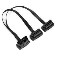 16 Pin 1 Male to Dual Female OBD2 Y Splitter Extension Noodle Cable Universal OBD Connector for Diagnostic Tool