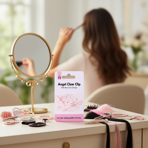 Fermacapelli Angelina Angel Claw Clip 6 cm in plastica con design a cartone animato per acconciature, 600 pezzi per scatola - Product Image 2