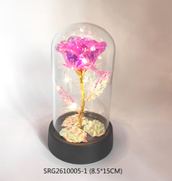 Jolies boules en verre LED avec fleurs pour la décoration de mariage et la décoration de la maison