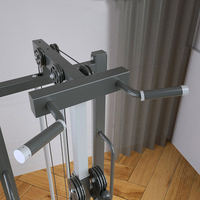 Machine de traction Lat de gymnastique complète, Fitness réglable, double poulie, Station, câble croisé, entraîneur