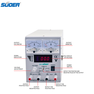 Cho Suoer 15V 1A có thể điều chỉnh độ chính xác DC điều chỉnh ổn định cung cấp điện LCD hiển thị cho sửa chữa điện thoại phòng thí nghiệm công nghiệp sử dụng 240V 220V - Product Image 1