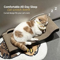Canapé-griffoir ondulé pour chat en carton ondulé épaissi, surface de griffage multi-angles, lit de repos pour chats d'intérieur, vente en gros