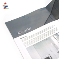 Impression de catalogues et magazines sur mesure avec reliure piquée à cheval, couverture souple, papier offset et logo personnalisé