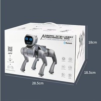 Juguete Robot Simulado, Perro Inteligente con Control Remoto por IA, Aplicación Programable, Música y Luces