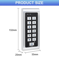 Controlador de Acceso Inteligente Metálico a Prueba de Agua, Controlador de Acceso Bluetooth TTLOCK para Villa, Museo Público, Hospital