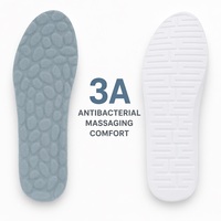 3A Antibakterielle Kieselstein-Massage-PU-Einlegesohlen Ergonomische Gewölbestütze Hochelastische Dämpfung OEM Maßanfertigung
