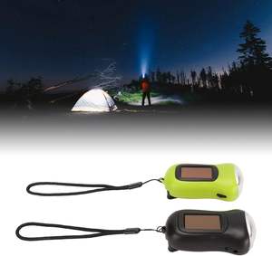 Linterna Recargable de Manivela, Dinamo de Emergencia Multiusos, Energía Solar, 2W, Plástico ABS, 3 LED - Product Image 5