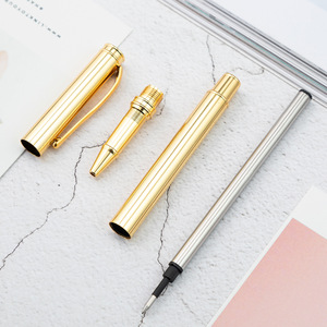 Bolígrafo de Lujo con Baño de Oro de Alta Calidad, Bolígrafo de Metal con Diseño Exclusivo de Acero Inoxidable para Regalo Empresarial - Product Image 4