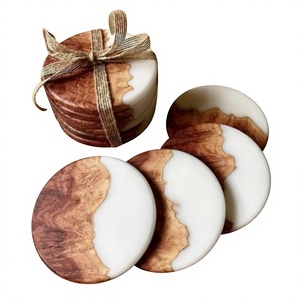 Premium Geode Resin <b>Coasters</b> – Elegant Handmade Gift Resin Art <b>Coaster</b> <b>Set</b> – Stylish Coffee Table Decor - Product Image 1