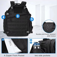 Sac à dos tactique de sport décontracté pour homme Sac pour ordinateur portable de grande capacité avec cadre externe étanche