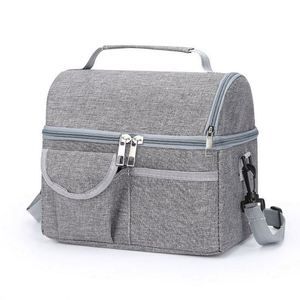 Fresh-Keeping Double-Layer Aluminum Foil Outdoor Travel Insulation Picnic <b>Ice</b> Breast Milk <b>Cooler</b> Bag With <b>Ice</b> <b>Pack</b> - Product Image 1