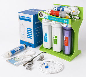 Système de filtration d'eau sous évier autonettoyant 5 étapes 100 GPD, écologique, pour usage extérieur, hôtelier et domestique, filtration 5 étapes - Product Image 1