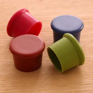 High quality reusable silicone sealing lids for glass bottles silicone caps for whiskey