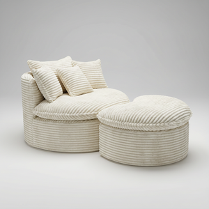 Canapé moderne compressé sous vide, mobilier de salon, canapé cloud sans os, canapé modulaire, ensemble de poufs, fauteuil sectionnel - Product Image 3