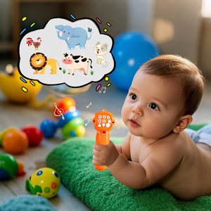 Custom Smart Lion Baby Rattle Musical Soothing Toys for Infants Newborns Educational Sounds Learning Toys 12 Months Warranty
