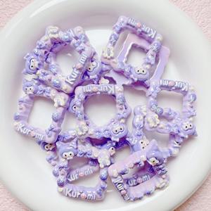 Cornice Portafoto Sanrio in Resina Colorata di Alta Qualità <span class=keywords><strong>con</strong></span> Rivestimento UV, <span class=keywords><strong>Perline</strong></span> a Foro Dritto, Materiale per Catene Telefono Fai-da-Te e Accessori per Portachiavi - Product Image 6