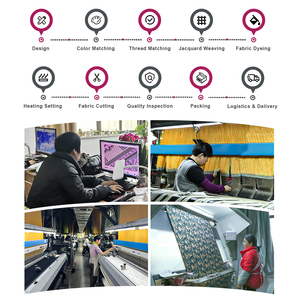 ผู้ผลิต KEER กําหนดเองผ้า<span class=keywords><strong>ไหม</strong></span>ผ้า Jacquard หรูหราคุณภาพสูงสีดําเงิน - Product Image 6