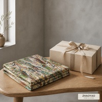 Nappe Moderne à Motif Géométrique Multicolore Longue Écologique en Polyester et Lin pour Mariage, Banquet et Fête