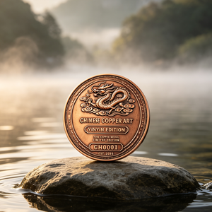 Barra de cobre de 1 onza con motivo de dragón en la nube, estilo vintage, medalla de cobre fino con número de serie, edición limitada para coleccionistas de monedas, uso personal - Product Image 4