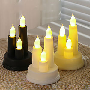 Vintage LED elektronik cadılar bayramı mum romantik düğün noel partisi süslemeleri için Minimum sipariş 2 adet - Product Image 4