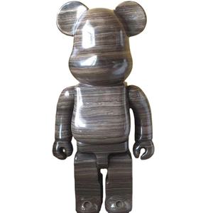 Grandes statues d'ours en pierre naturelle sculptées à la main en marbre moderne pour les ornements décoratifs extérieurs <span class=keywords><strong>de</strong></span> la maison jardin lac vente - Product Image 1