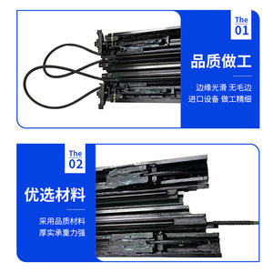 ชุดรางซันรูฟเมอร์เซเดส-เบนซ์ สีดำ สแตนเลส สำหรับ C200L C260L GLC300 อะไหล่ทดแทน - Product Image 5