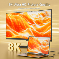 Câble tressé haute vitesse 8K DP 2.1 8K 60Hz 4K 120Hz avec gaine en PVC pour ordinateur portable, Xbox, projecteur, moniteur de jeu