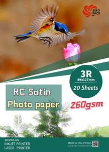 150g Glossy Inkjet Photo <b>Paper</b> with Self Adhesive Backing for A3/<b>A4</b> Sizes - Product Image 3