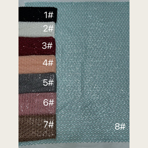 Tissu en <span class=keywords><strong>tulle</strong></span> perlé à motif losanges creux inclinés G4125, 8 couleurs, avec sequins, pour robe de mariée et de demoiselle d'honneur - Product Image 6