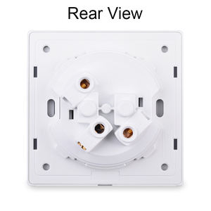 Presa di corrente a parete con pannello in vetro FR PL 16a Retro squisita presa di corrente nascosta Standard 110-250V nero/bianco/grigio/oro - Product Image 4