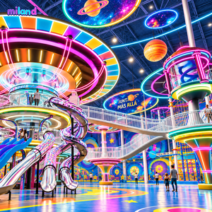 Parque de Diversiones Interior Chi1 <span class=keywords><strong>Dren</strong></span>, Parque de Atracciones Premium Llave en Mano, Tobogán Acuático, Tirolina para Jardín de Infancia, Cama Elástica, Guardería - Product Image 1