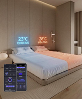 Surmatelas rafraîchissant à circulation d'eau, moderne et écoénergétique, en matériau doux pour la peau, effet de refroidissement stable, tapis de lit portable