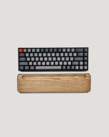 Accessoires d'ordinateur de clavier de repose-poignet en bois de chêne blanc et aluminium en stock