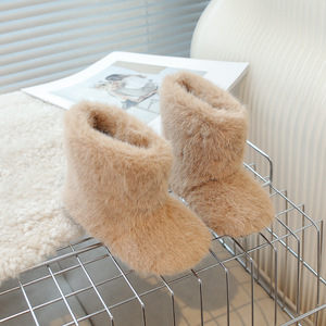 Bottes de neige pour enfants, mi-mollet, en coton épais, rembourrées et chaudes, pour filles et bébés filles - Product Image 3
