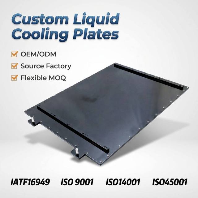 Factory-customized Brazed Liquid Cooling Plates with Large Flow Channels, Suitable for Energy Storage and New Energy Vehicles