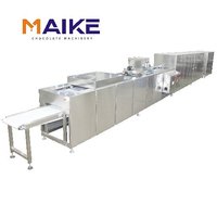 Machine de moulage automatique de barres chocolatées de haute qualité avec noix, haute productivité 12-20 moules/min
