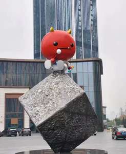 Sculpture de bouteille de <span class=keywords><strong>vin</strong></span> géante, statue de bière surdimensionnée pour la décoration de bar commercial, affichage d'entrée de <span class=keywords><strong>restaurant</strong></span>, œuvre d'art personnalisable - Product Image 2