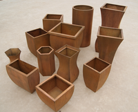 Lit de jardinière en acier Corten de Plantercraft, lit de jardin surélevé, boîte de jardinière extérieure en métal, rouille, robuste et durable