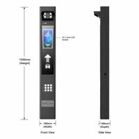 Sistema de Gestión de Estacionamiento Inteligente con Pantalla LCD de 10.1 Pulgadas, Reconocimiento de Matrículas (LPR/ANPR), Máquina Integrada, Resistente a la Intemperie para Exteriores