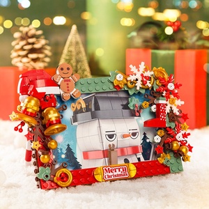 Samtoycn Nouveau Kit de Blocs de Construction Micro Mini, Modèle d'Architecture Arbre de Noël, Père Noël, Bonhomme de Neige, Jouet Éducatif DIY pour Enfants, Cadeaux - Product Image 2