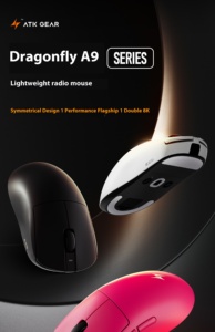 Chuột quang ATK Dragonfly A9 Ergonomic 2.4GHz USB tay phải kiểu <span class=keywords><strong>3D</strong></span> không dây BT cho PC văn phòng và game E-Sports - Product Image 2