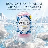 Deodoran Batu Kristal Alum Warna-warni Label Pribadi Khusus, Antiperspiran Alami Tidak Mengiritasi