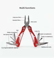 Pince multifonction, outil portable pliable de poche, 12 en 1, mini-outil multifonction, petite pince