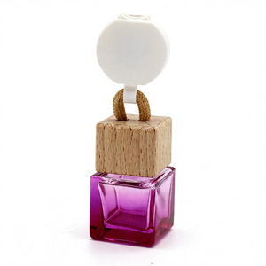 8ml Frosted Purple Color Hanging <b>Car</b> <b>Diffuser</b> Glass Aromatherapy Bottle with Wooden Cap <b>for</b> <b>Car</b> Air Freshener - Product Image 6