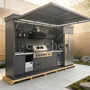 Station de barbecue familiale de haute qualité, ignifuge, étanche, cuisine extérieure, cabane de barbecue, Europe - Product Image 5