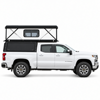Auvent de camionnette Hiperlion à profil bas en panneaux sandwich isolés en fibre de verre, ouverture rapide et automatique pour Chevrolet Colorado avec benne de 6 pieds