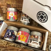 Boîte en étain ronde en métal argenté personnalisable pour bonbons, produits chimiques, thé, café en poudre, matcha avec couvercle à vis